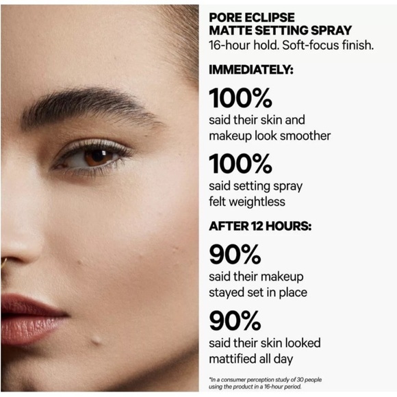 New! Milk Makeup Pore Eclipse Mattifying+Blurring Setting Spray - Picture 4 of 8
